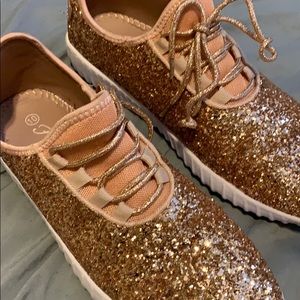 Rose Gold Sparkle Shoes